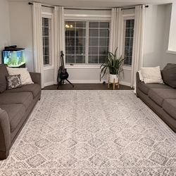 Living Room Set Up 2 Couches And Rug