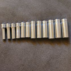 Snap On 3/8 Drive Deep Sockets 12pc