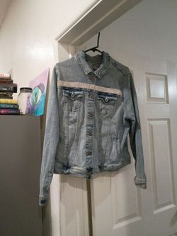 Torrid Jeans jacket with rhinestones