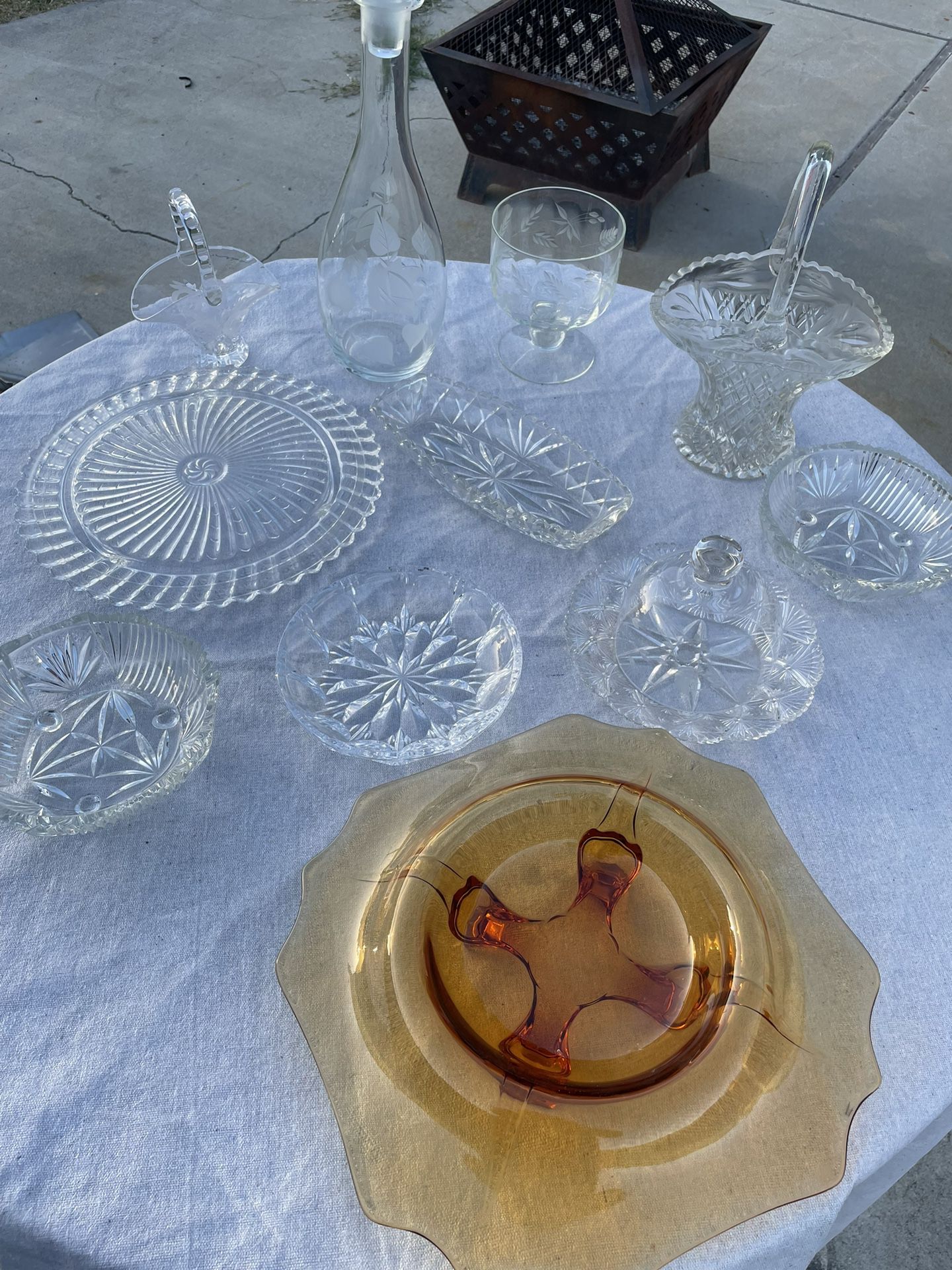 Vintage Glass Pieces All For $40