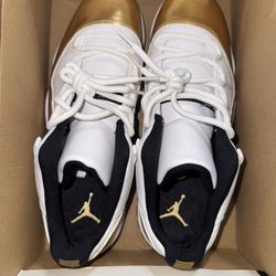 White And gold Jordan 11 Lows