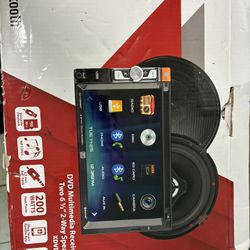 Dual dvd 2 Way Speakers Radio (Bluetooth) 
