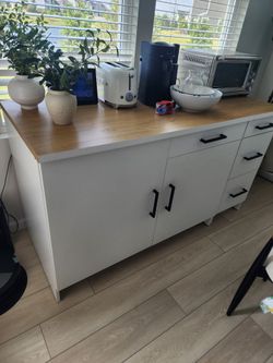 Ikea kitchen cabinet with countertop