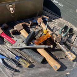 Tools & 2 Metal Tool Boxs