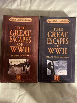 VHS 2 Tape Set The Great Escapes Of WW2 WWII 