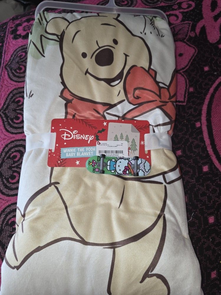 Winnie The Pooh Baby Christmas Blanket