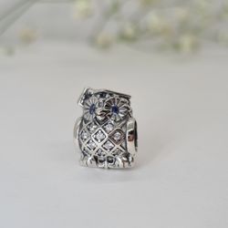 Authentic Pandora Charm Graduate Owl