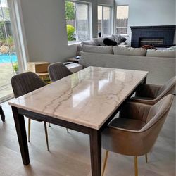 Dining Table 4 Chair Set 