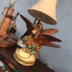 Vintage Bird Pigeon Dove Light Lamp