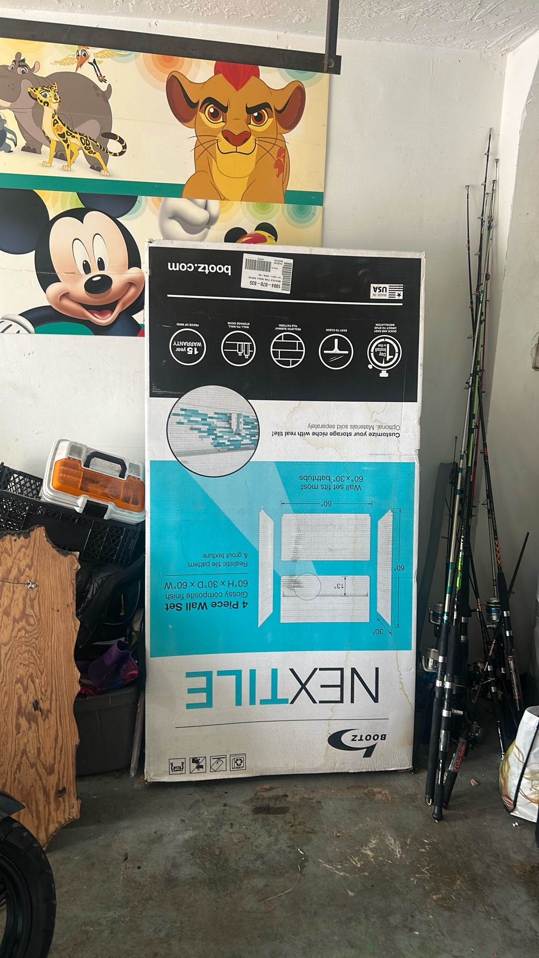 4 Piece shower Wall Set 60” H X 30” D X 60” W