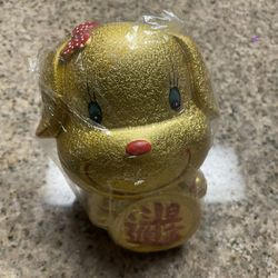 Cute Chinese Lucky Dog Piggy bank 