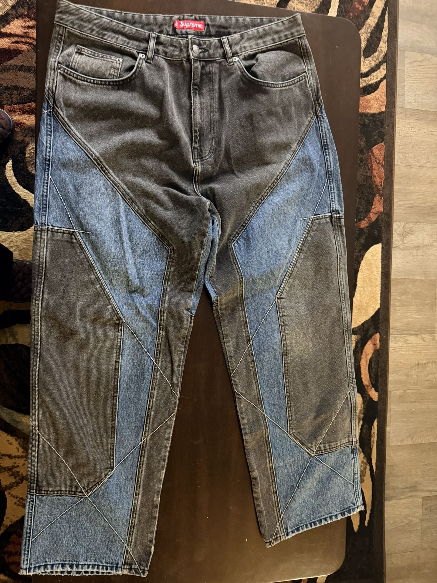 Supreme two tone denim Jeans