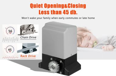 Blütezeit 1800lb Automatic Sliding Gate Opener, 370W Rack #2581AR9