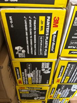 3M Painters plastic  12 ft x 9 ft. .31 mil