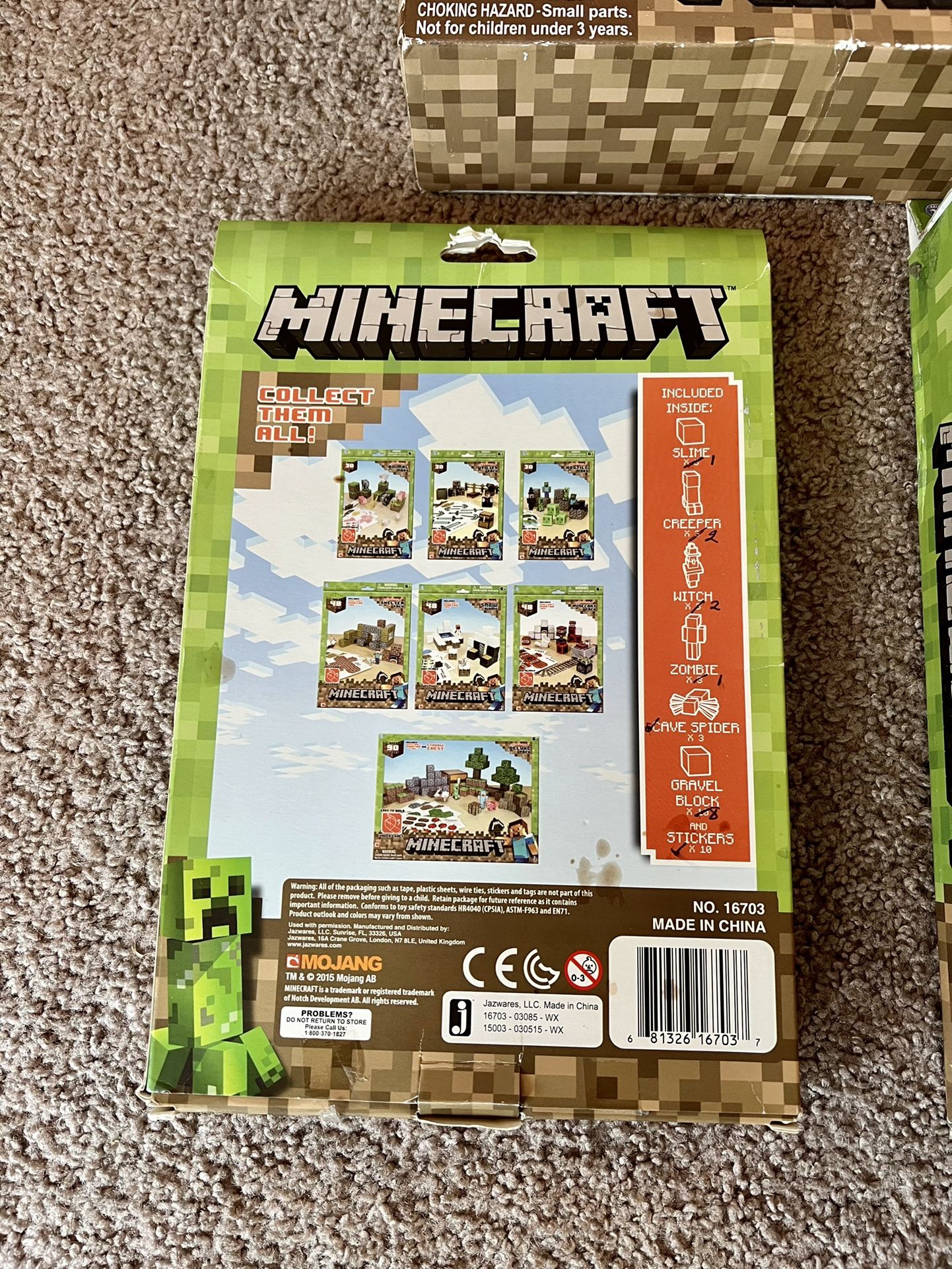 Minecraft Papercraft Overworld Deluxe Set, Over 90 Pieces