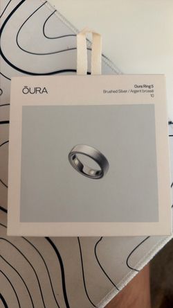 Oura Ring 5 - Size 10 (Brushed Silver)