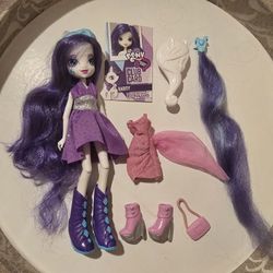 MLP Equestria Girls Rarity Doll + Full Accessories Bundle