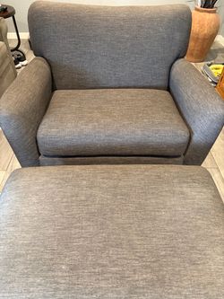 Lazy boy chair in a half.