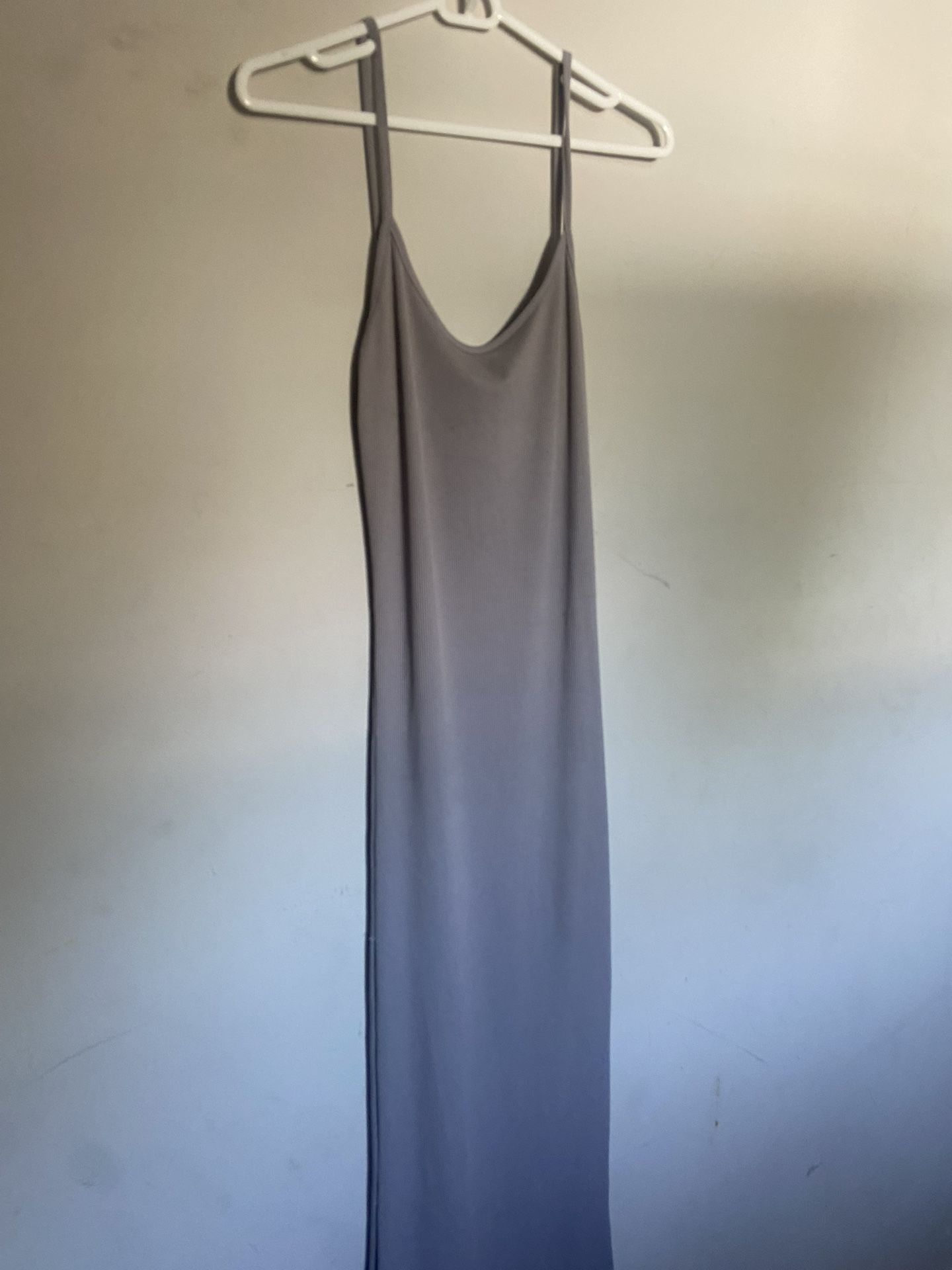 Grey Long Bodycon Dress
