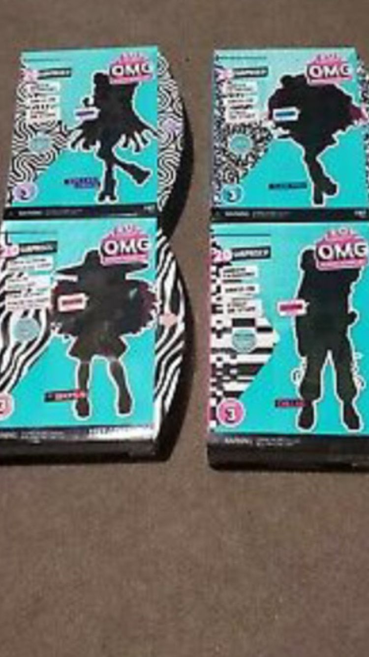 Brand New In Box L.O.L Surprise! OMG Serial 3 . All 4 Dolls With 20 Surprises In Each Box