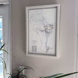 Map Of Los Angeles With Frame