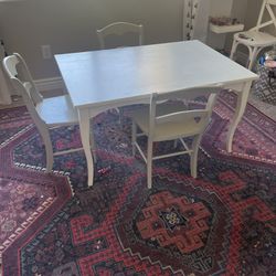 Pottery Barn Kids Finley Play Table And 3 Chairs