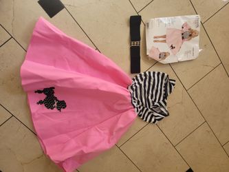 Charades 50s Poodle Skirt Costume Set