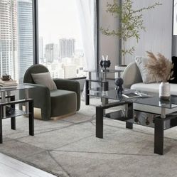 3 PC COFFEE TABLE SET NEW IN BOX 