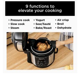 Ninja FD401 Foodi 8 Quart 9 in 1 Deluxe XL Pressure Cooker Air