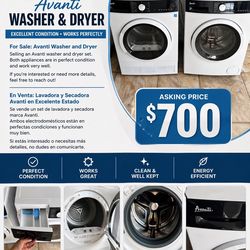 Washer & Dryer for Sale – Avanti