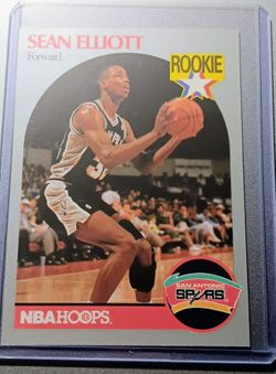 1990 NBA Hoops Basketball #267 Sean Elliot San Antonio Spurs Rookie RC Card