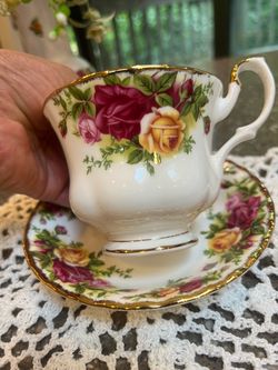 Contry roses china tea cup and soucer