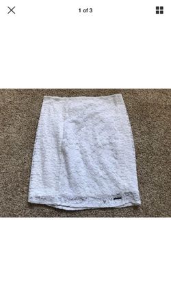 Abercrombie & Fitch White Lace Skirt S