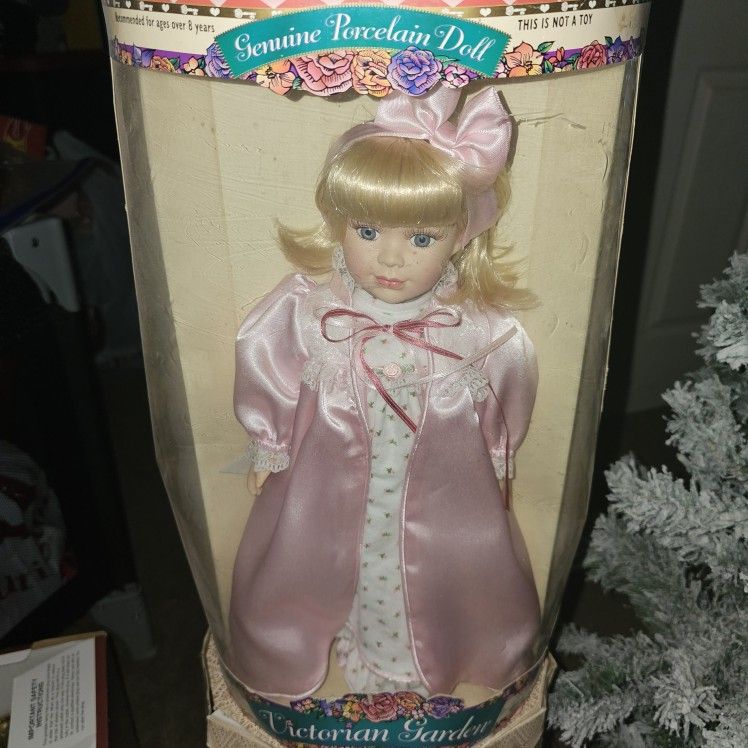 Victorian Garden Porcelain Doll