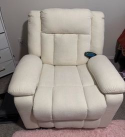 Reclining massage heat chair