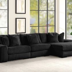 Black Sectional 