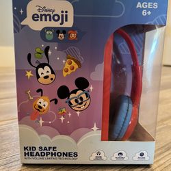 Disney Emoji Kid Safe Headphones - NEW IN BOX