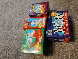 1996 McDonalds Disney 101 Dalmatians Snow Globes Domes Complete Set of 4

