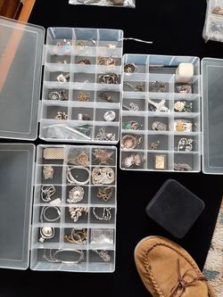 Gold silver rings bracelets brooches earrings necklaces charms