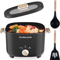 Hot Pot Electric, 2.5L Portable Nonstick Multicooker