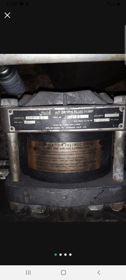 Haskell Air Liquid Pump UpTo 9.999 Psi