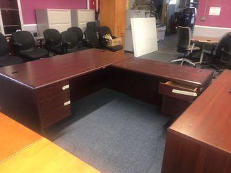 Used l shape office desks