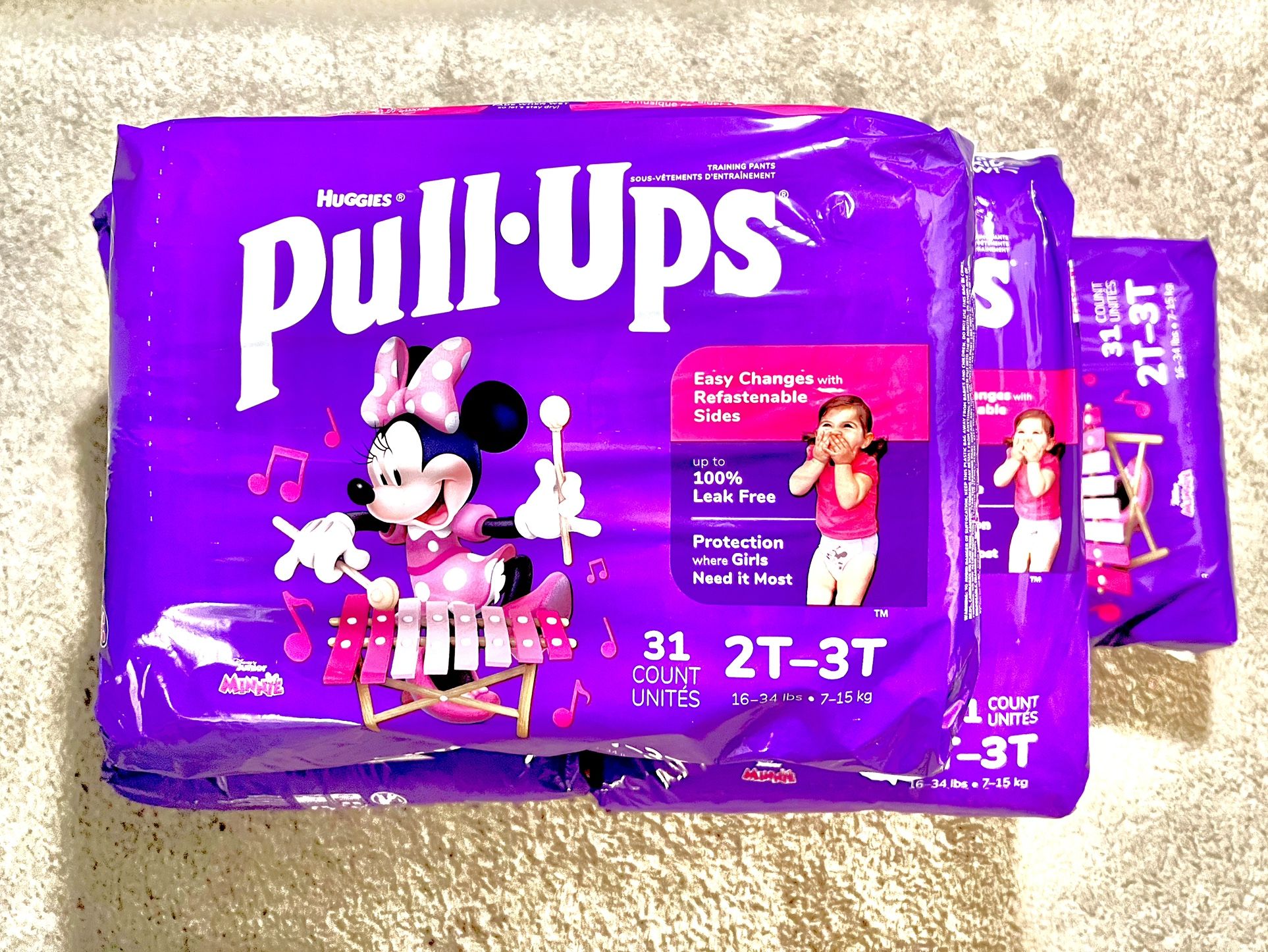 Huggies Pull Ups Girls 2T-3T (155 counts + 50+ more free diapers)