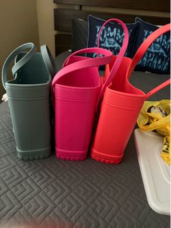 Croc bag peach color