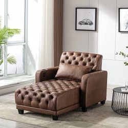 Convertible Sleeper Chair Bed - 40.16 Inch Recliner Sofa for Living Room - Electric Adjustable Backrest - Single Armchair Leisure Sofa Bed - Home Deco