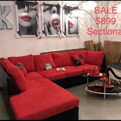 New Red Sectional 🎉limited quantities 🎉 5513 8th street w suite 10 lehigh acres,fl 33971 