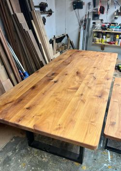 Real Wood Table – No Veneer or Particle Board