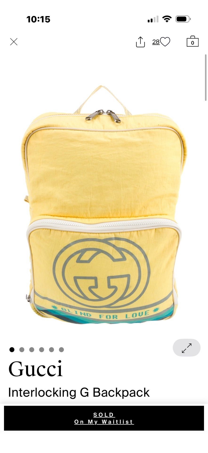 Authentic Large GUCCI Backpack Sale Or trade