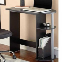 black desk 