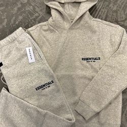 Light oat essentials hoodie